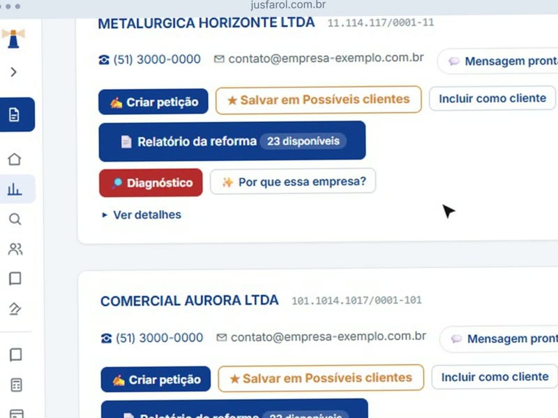 Empresas da sua cidade com tese