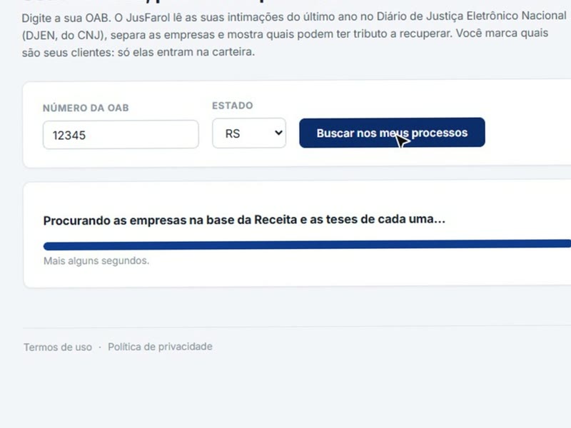 Seus clientes pela OAB